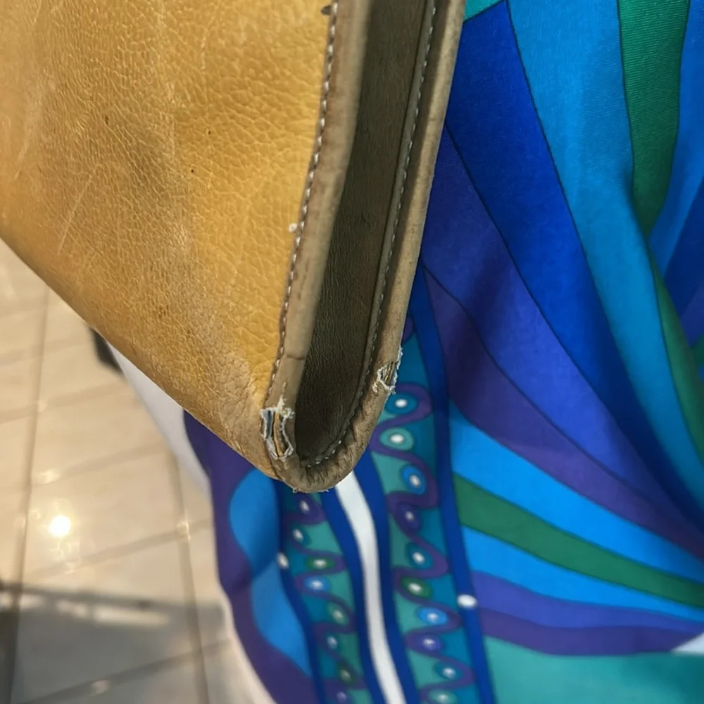 Authentic LOEWE Briefcase Shoulder Clutch Bag Needs repair handles etc photo‎